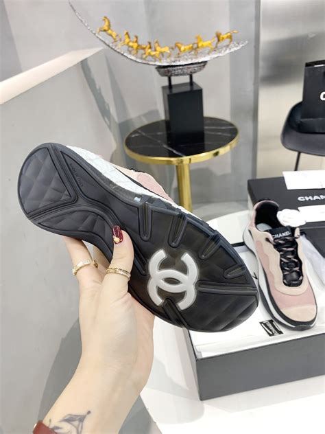 chanel hot pink shoes|chanel sneakers pink inside.